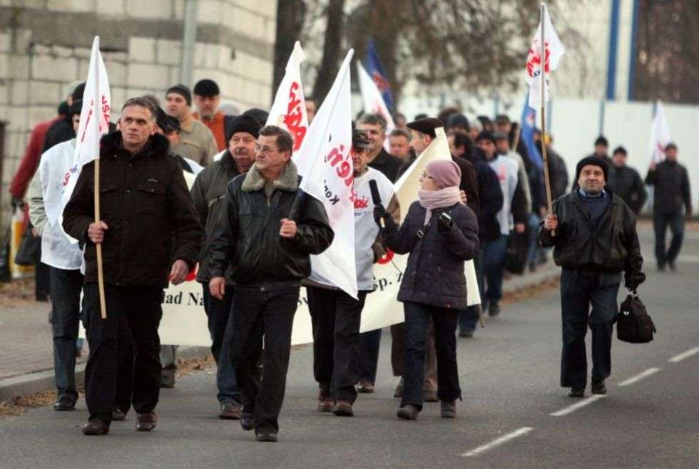  Protest Zakładu Narzędziowego w Świdniku  (zdjęcie 6) - Autor: Jacek Świerczyński