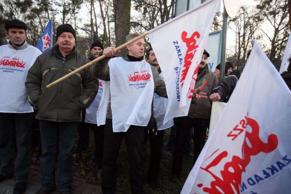  Protest Zakładu Narzędziowego w Świdniku   - Autor: Jacek Świerczyński