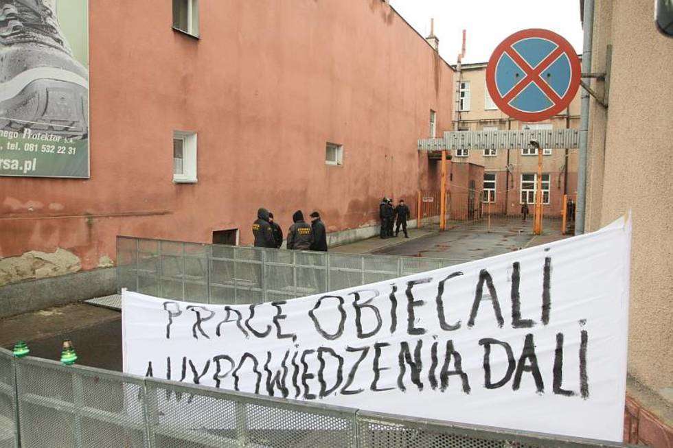  Drugi dzień strajku przed Protektorem w Lublinie (zdjęcie 5) - Autor: Maciej Kaczanowski