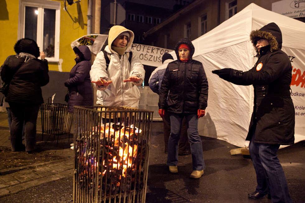  Protest w Protektorze: Noc z 5 na 6 stycznia (zdjęcie 1) - Autor: Jacek Szydłowski