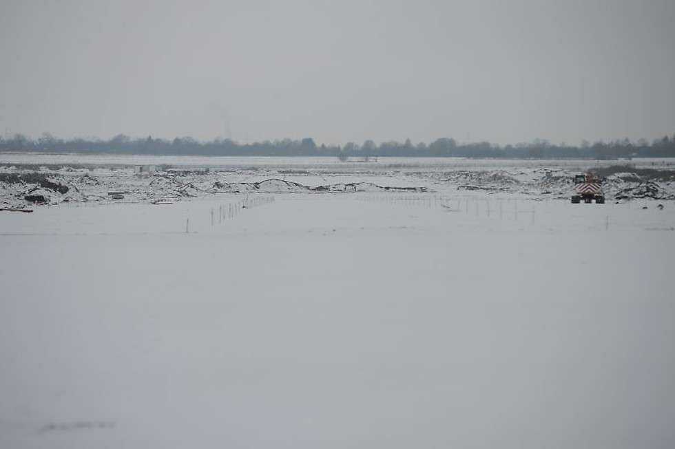  Zima na lotnisku w budowie (zdjęcie 4) - Autor: Port Lotniczy Lublin/Mikołaj Majda