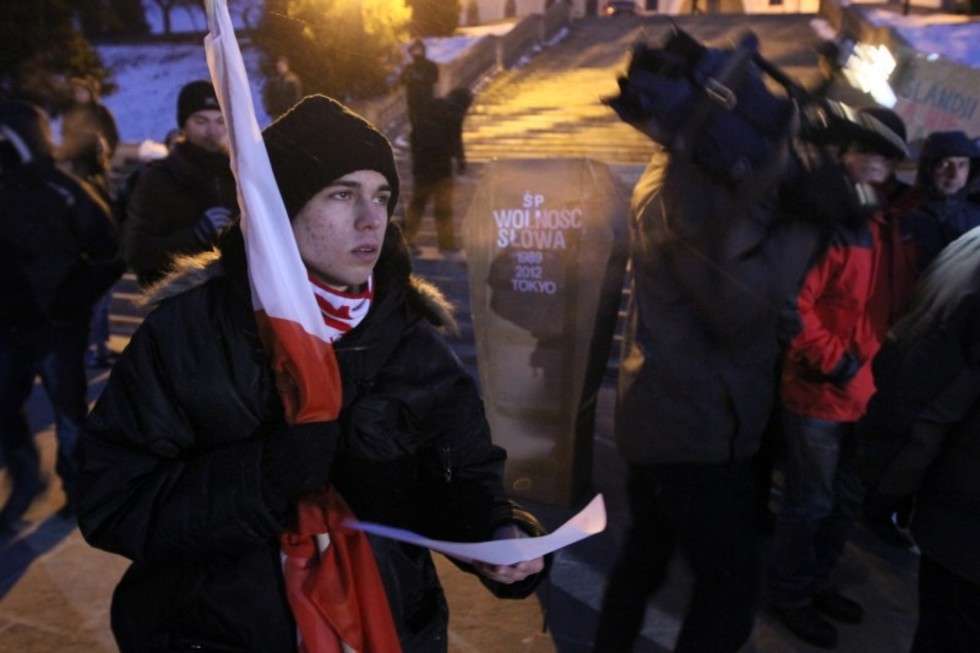  Marsz przeciwko ACTA w Lublinie (zdjęcie 6) - Autor: Wojciech Nieśpiałowski