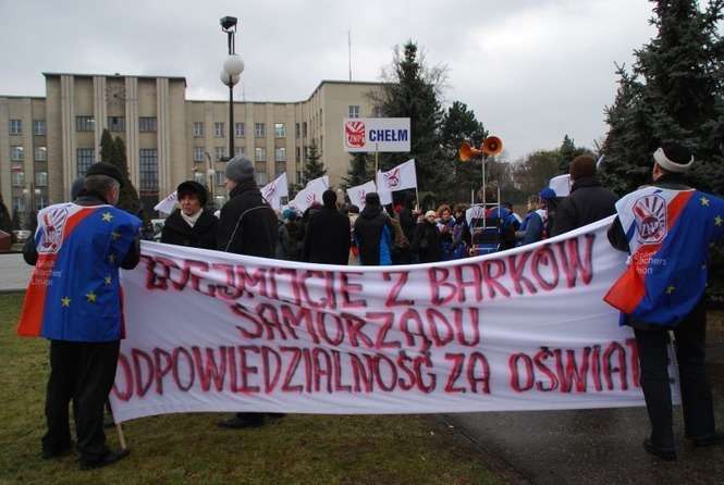 Manifestacja ZNP w Chełmie