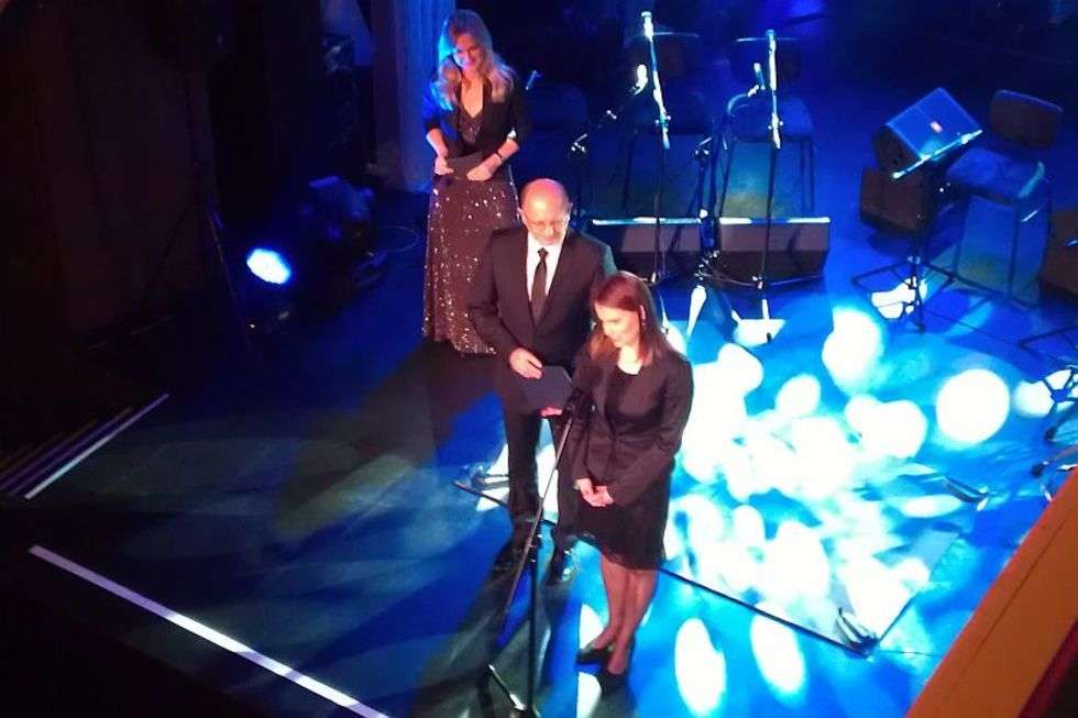  Prezydent Lublina Krzysztof Żuk oraz Karolina Rozwód, dyrektor Teatru Starego