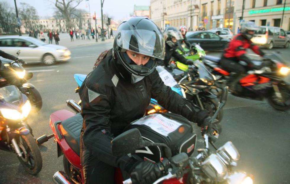 Motocykliści i minister Mucha (zdjęcie 2) - Autor: Maciej Kaczanowski