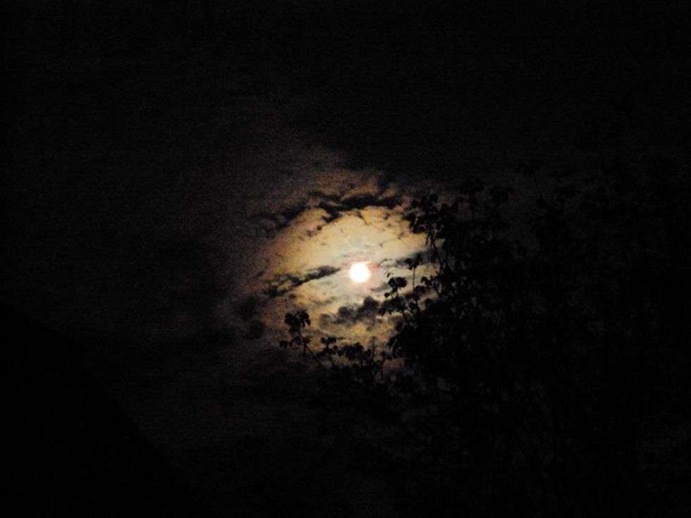  Księżyc nad Białą Podlaską około północy