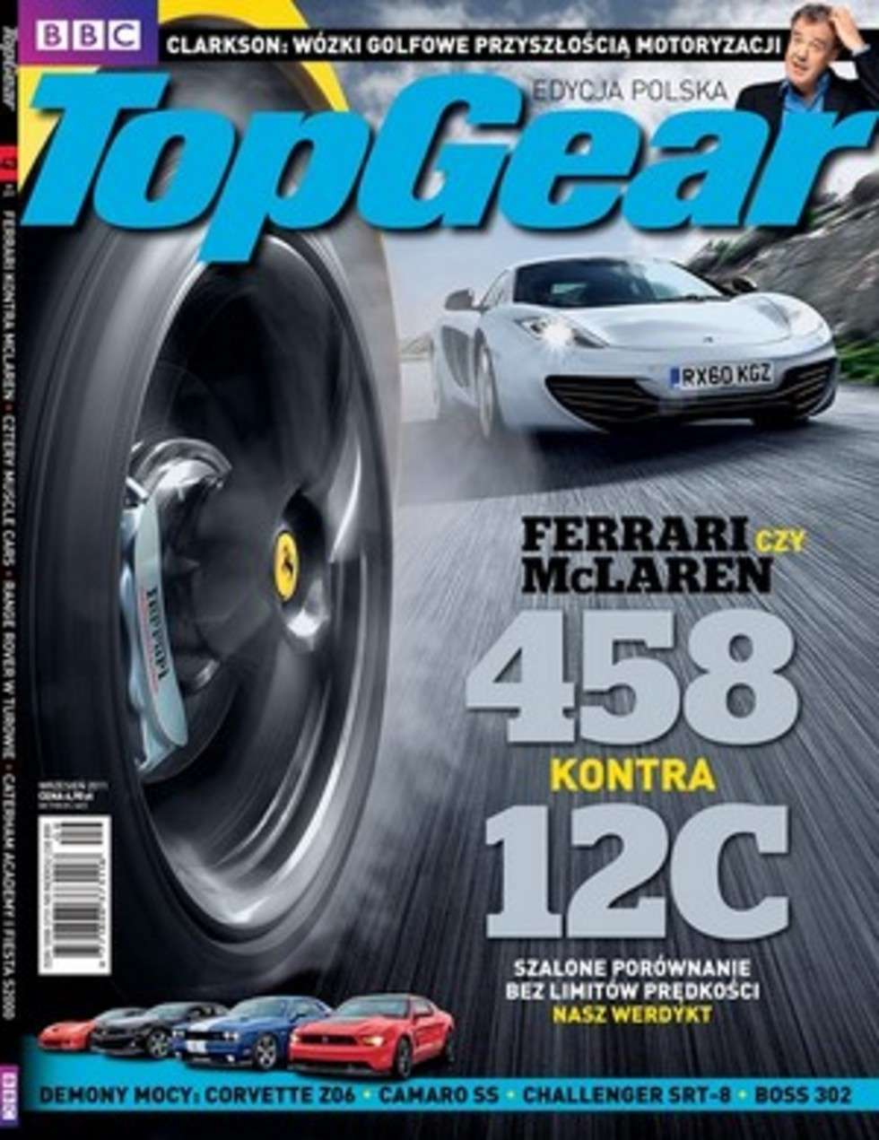  Czasopisma motoryzacyjne II miejsce: "Top Gear" nr 09/2011