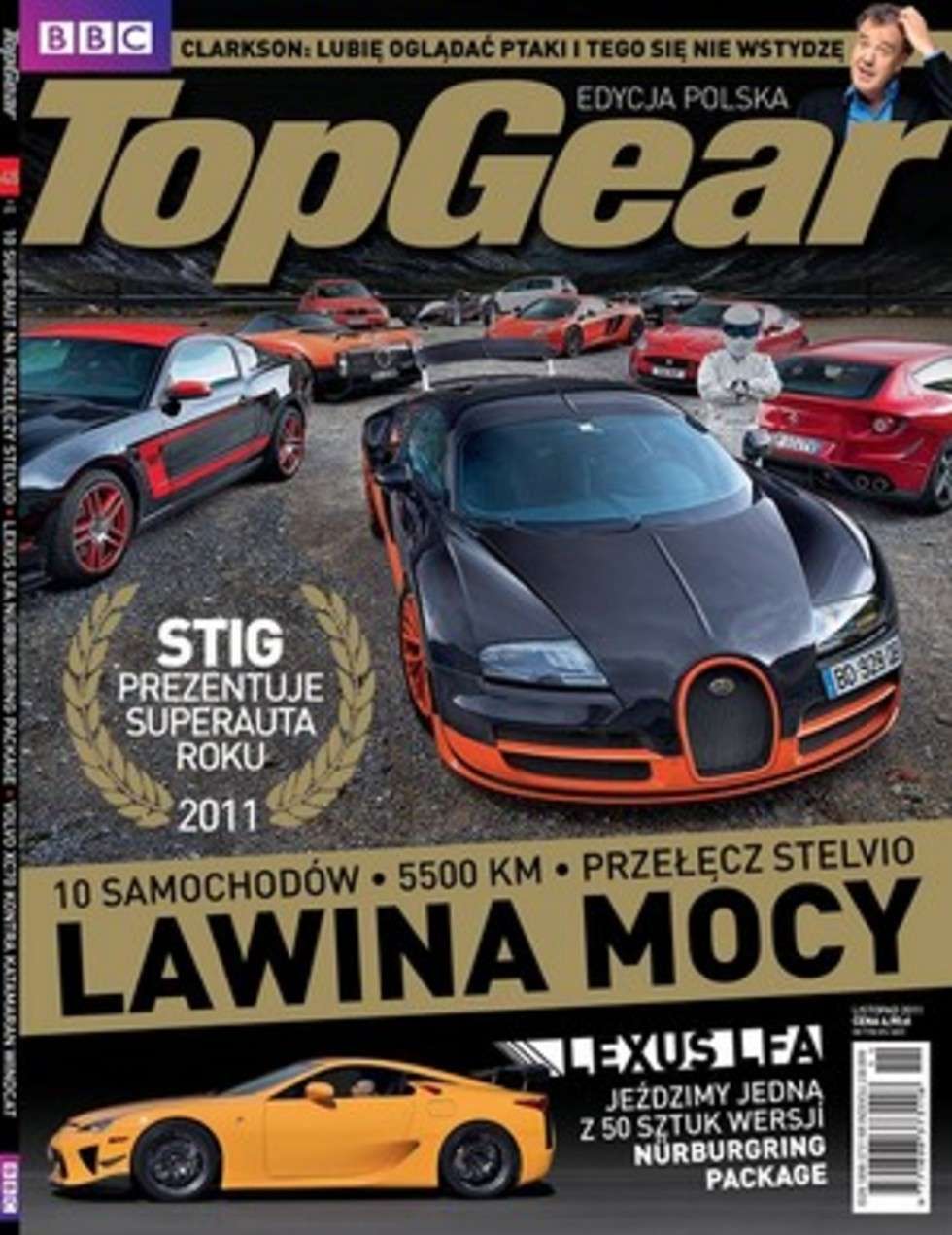  Czasopisma motoryzacyjne III miejsce: "Top Gear" nr 11/2011