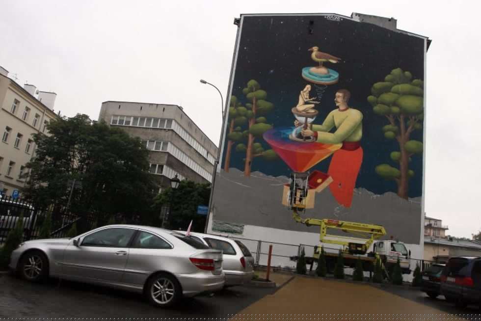  Nowy mural na ul. Jasnej (zdjęcie 4) - Autor: Wojciech Nieśpiałowski
