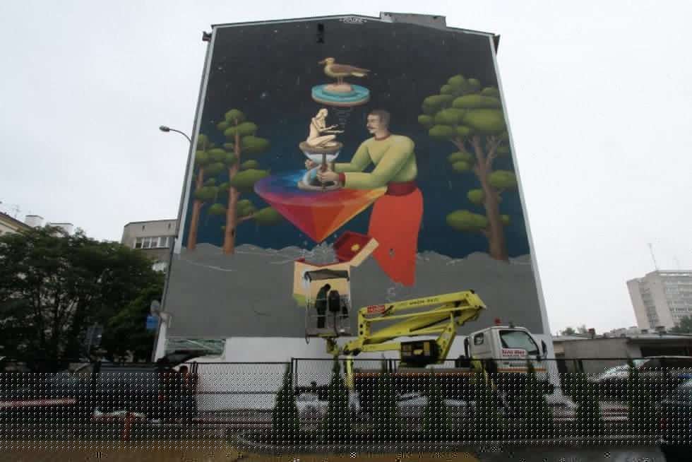  Nowy mural na ul. Jasnej (zdjęcie 8) - Autor: Wojciech Nieśpiałowski