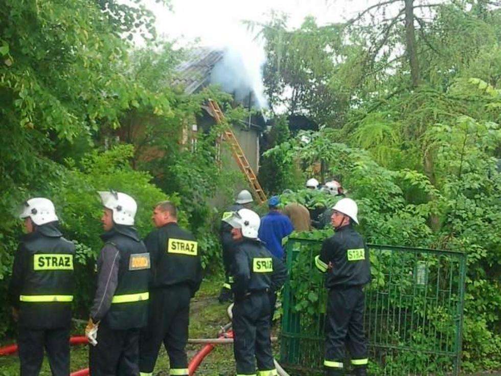  Pożar domu w miejscowości Krępa  - Autor: Fotonews