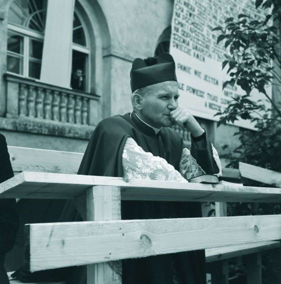  Msza święta milenijna na dziedzińcu KUL, 5 czerwca 1966