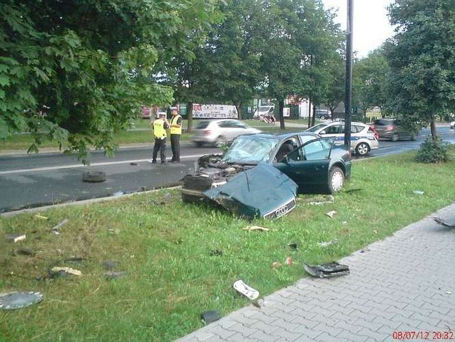 Wypadek na ul. Związkowej w Lublinie