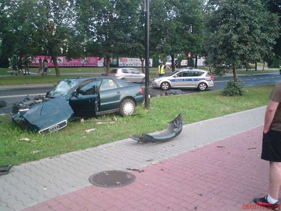  Wypadek na ul. Związkowej w Lublinie