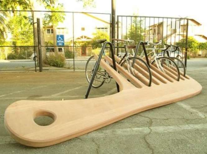 Najciekawsze stojaki rowerowe w miastach - Autor: www.inewidea.com