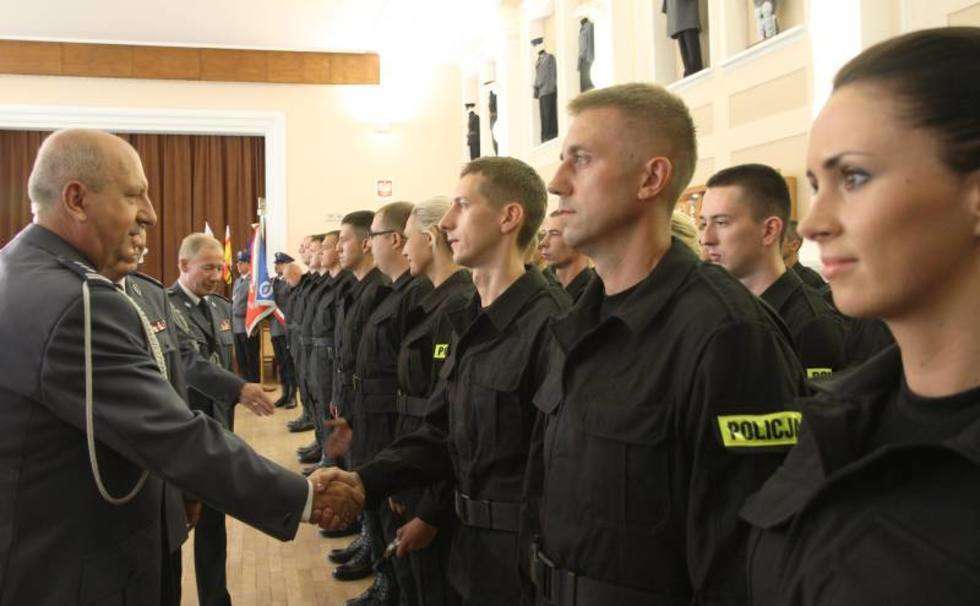  Przysięga policjantów garnizonu lubelskiego (zdjęcie 5) - Autor: Maciej Kaczanowski