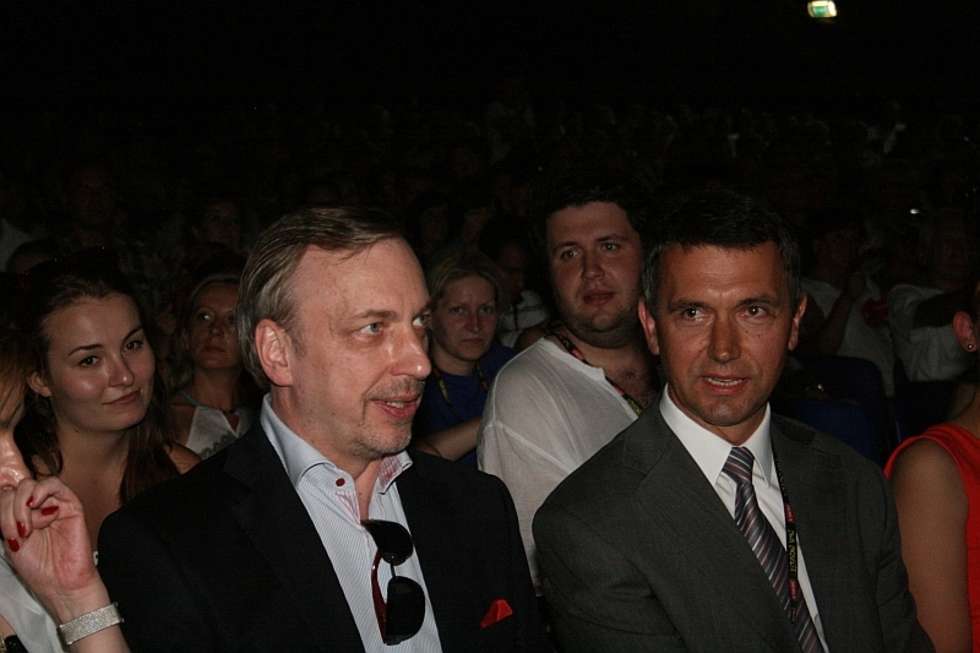  Minister kultury Bogdan Zdrojewski i burmistrz Kazimierza Grzegorz Dunia