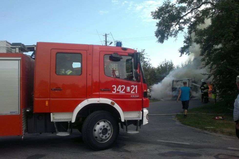  Kostomłoty: Pożar ciężarówki  - Autor: Czytelnik Kamil