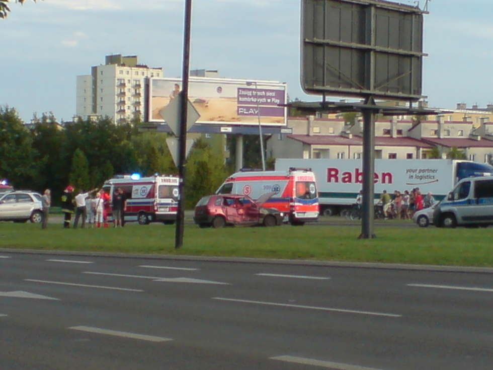  Wypadek na ul. Jana Pawła II  - Autor: Mirek / Alarm24
