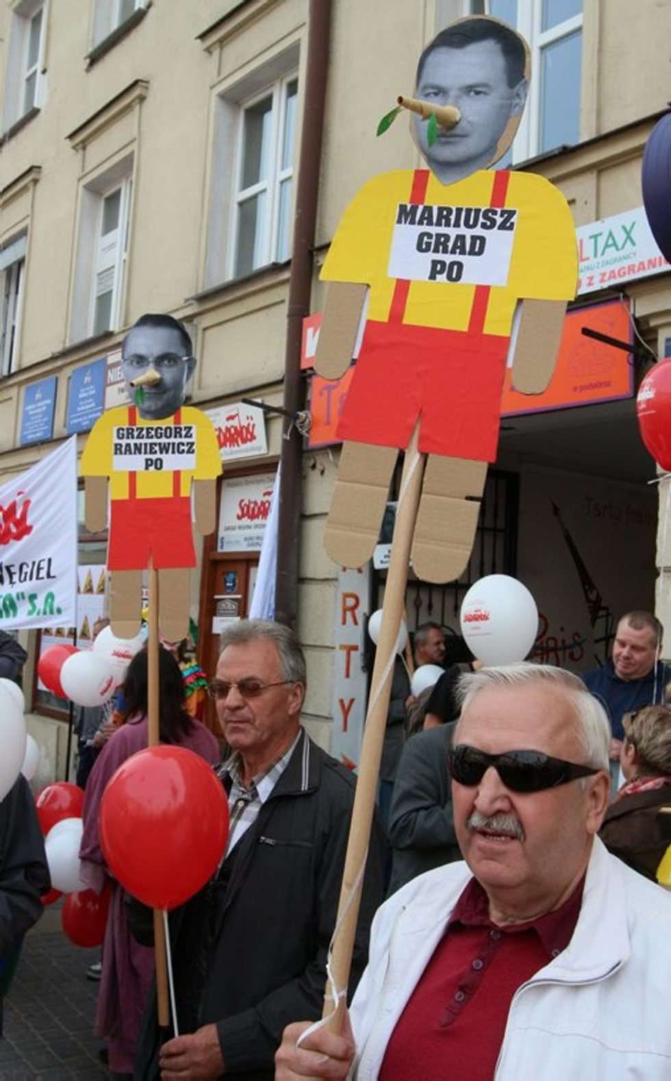  Manifestacja Solidarności:  (zdjęcie 12) - Autor: Wojciech Nieśpiałowski