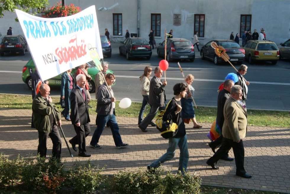  Manifestacja Solidarności:  (zdjęcie 6) - Autor: Wojciech Nieśpiałowski