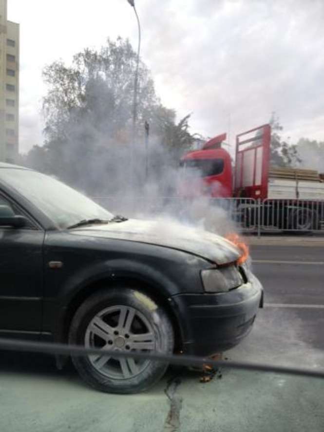 Samochód spłonął na ul. Krańcowej w Lublinie