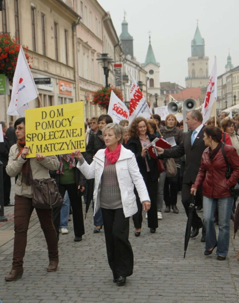  Pracownicy DPS-ów wyszli na ulice: Żądamy podwyżek (zdjęcie 5) - Autor: Maciej Kaczanowski
