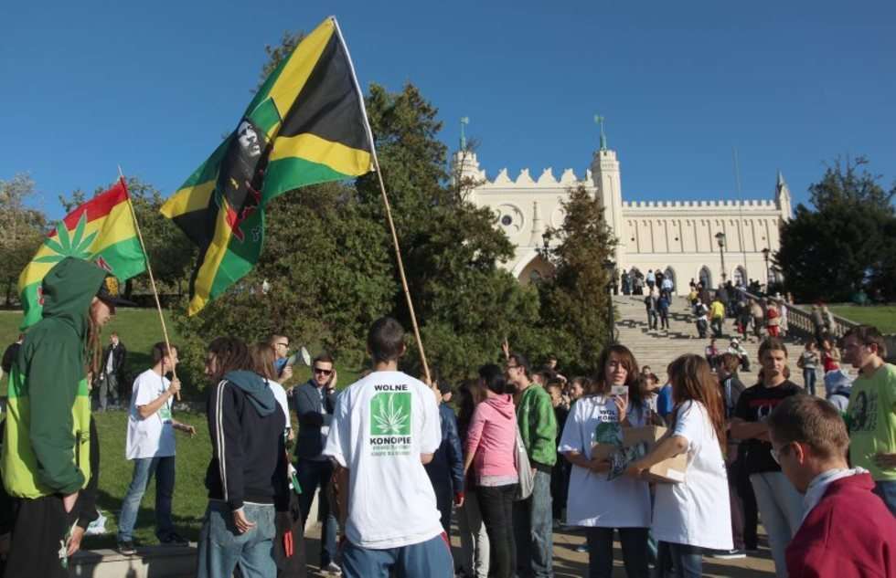  Marsz zwolenników wolnych konopi  (zdjęcie 5) - Autor: Maciej Kaczanowski