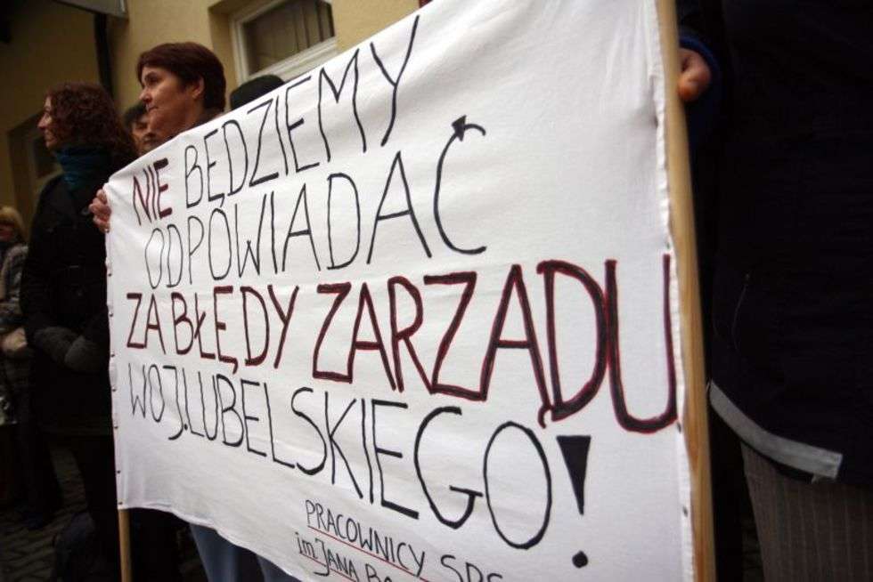  Protest prcowników Szpitala im. Jana Bożego  - Autor: Jacek Świerczyński