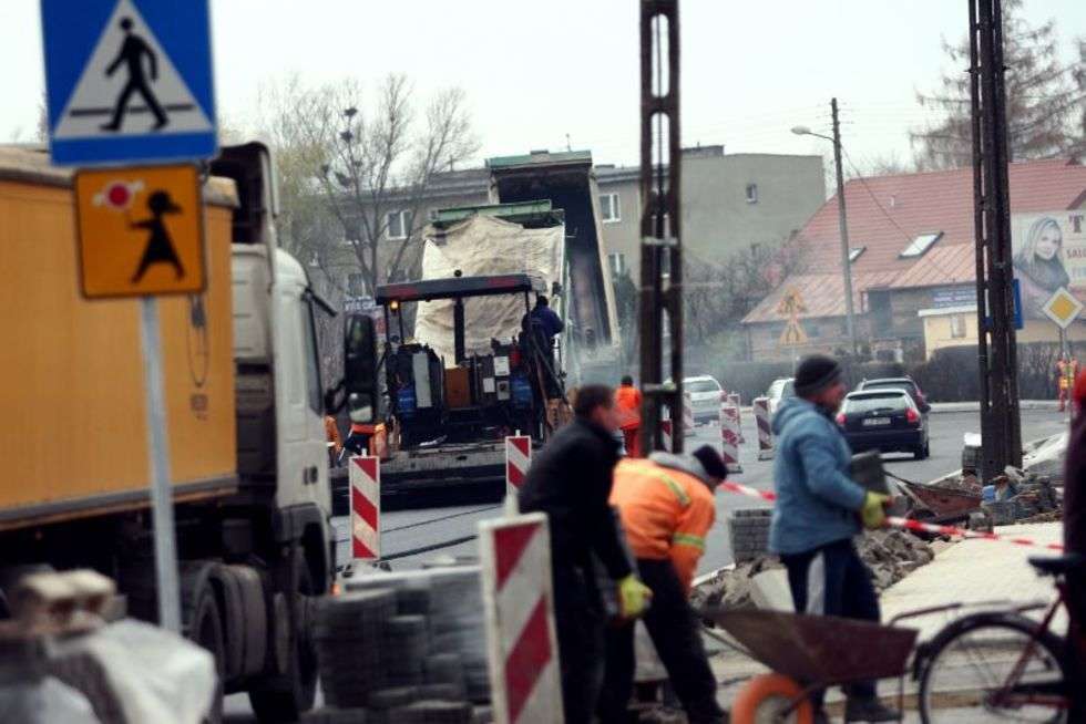  Prace drogowe w Niemcach (zdjęcie 1) - Autor: Jacek Świerczyński