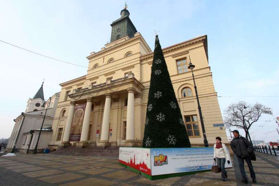  Iluminacje świąteczne montowane w Lublinie (zdjęcie 3) - Autor: Wojciech Nieśpiałowski