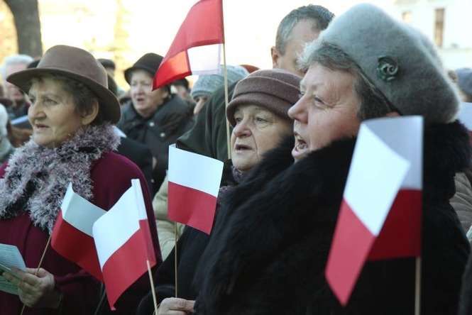 Marsz Krucjaty Różańcowej w centrum Lublina - Autor: Maciej Kaczanowski