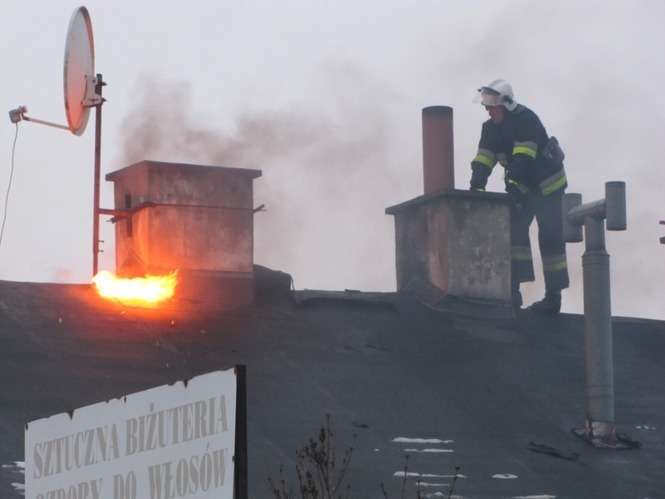 Pożar domu przy ul. Garbarskiej w Lublinie