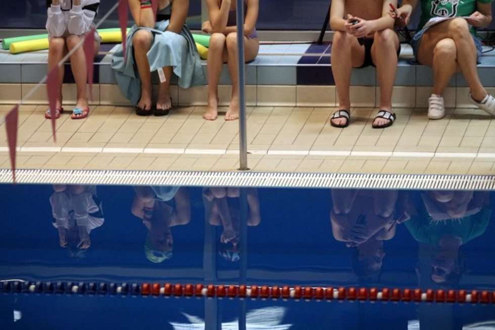  Zawody pływackie na basenie MOSIR w Lublinie (zdjęcie 7) - Autor: Wojciech Nieśpiałowski