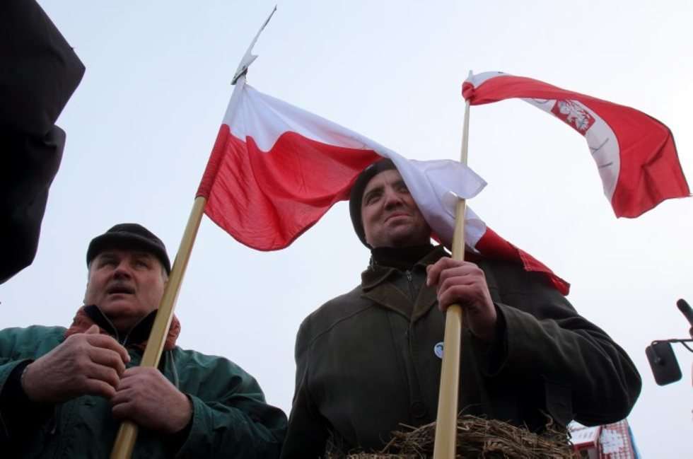  Protest rolników pod Lubartowem (zdjęcie 12) - Autor: Dorota Awiorko - Klimek
