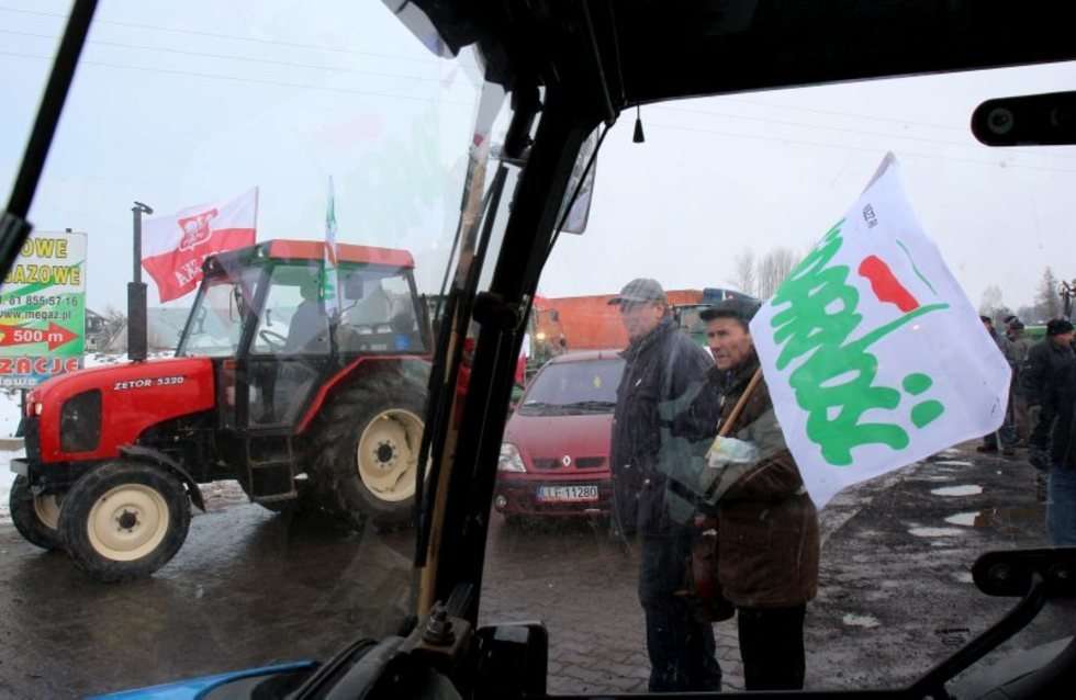  Protest rolników pod Lubartowem (zdjęcie 19) - Autor: Dorota Awiorko - Klimek