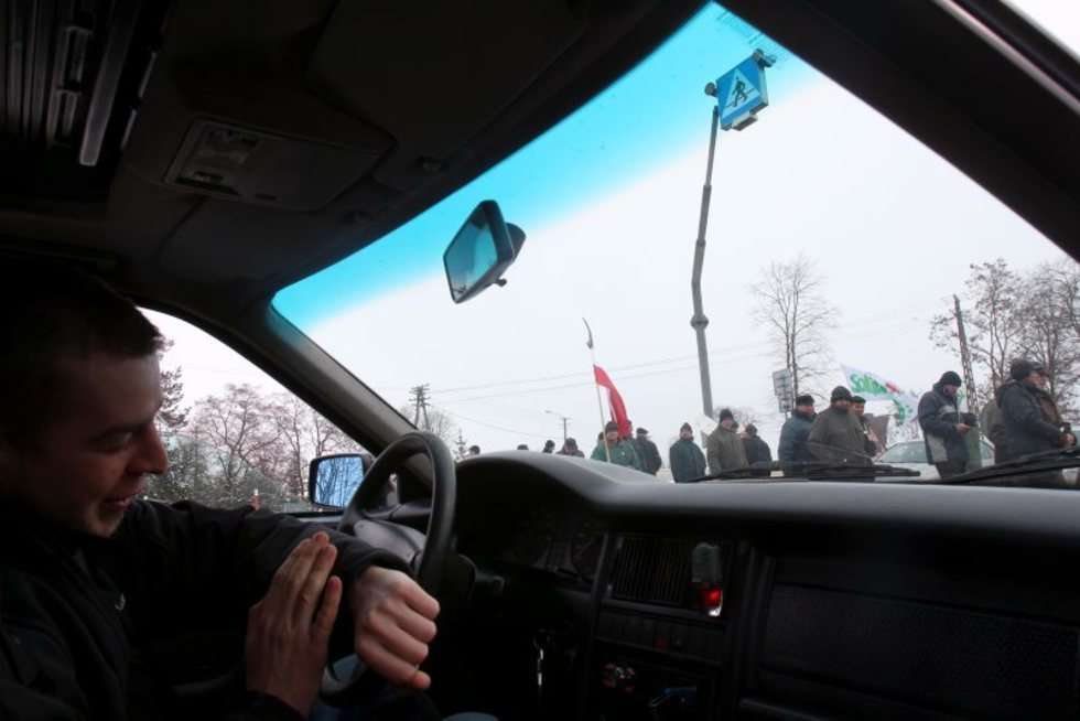 Protest rolników pod Lubartowem (zdjęcie 21) - Autor: Dorota Awiorko - Klimek