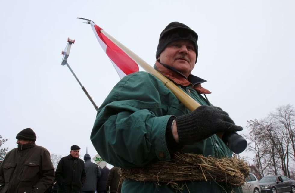  Protest rolników pod Lubartowem (zdjęcie 6) - Autor: Dorota Awiorko - Klimek