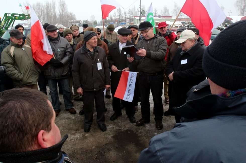  Protest rolników pod Lubartowem (zdjęcie 8) - Autor: Dorota Awiorko - Klimek