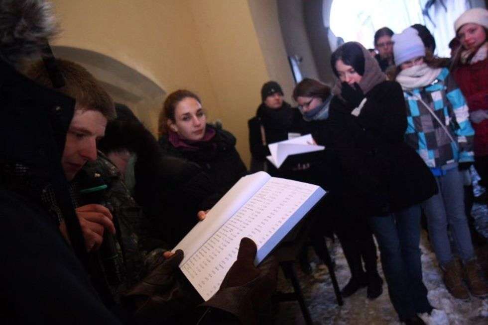  Czytanie listy z nazwiskami mieszkańców lubelskiego getta