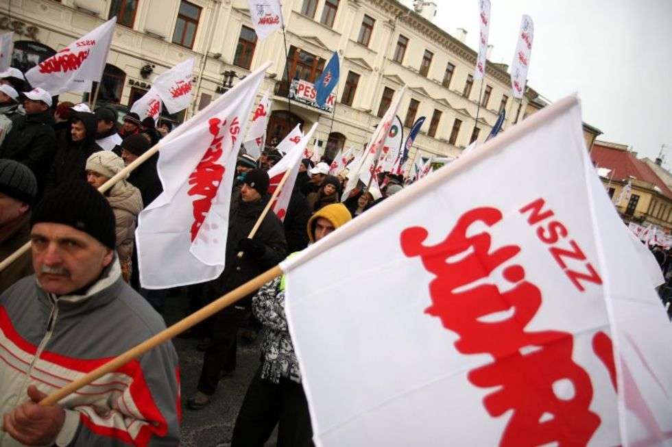  Protest "Solidarności" przeciwko rządowi D.Tuska