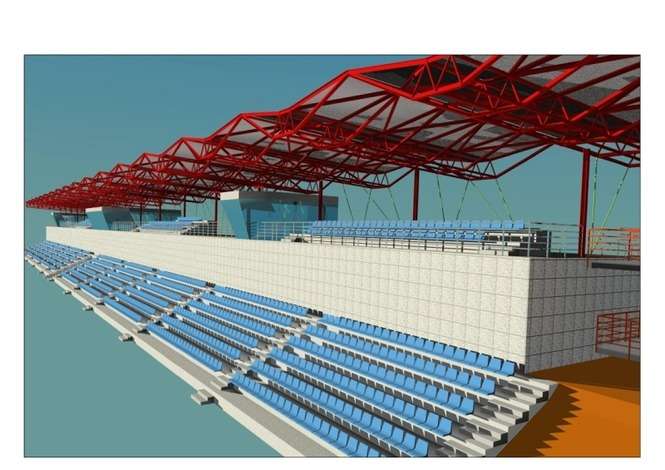 Lublin: Nowy stadion Startu - wizualizacje - Autor: wizualizacja