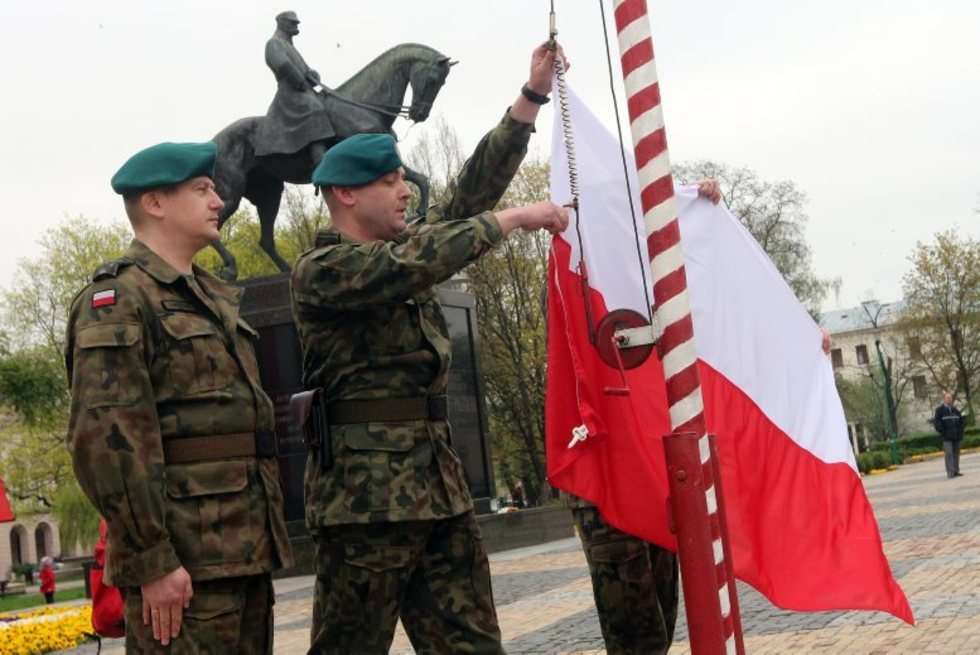  Dzień Flagi Rzeczypospolitej Polskiej w Lublinie (zdjęcie 4) - Autor: Wojciech Nieśpiałowski