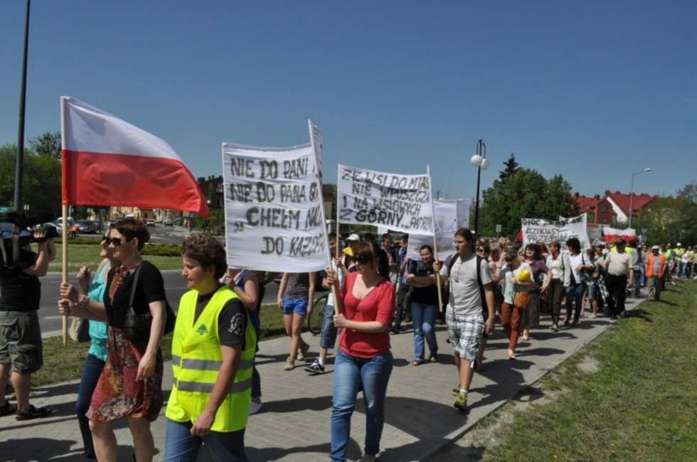  Protest w Chełmie  - Autor: Krzysztof Lewczuk