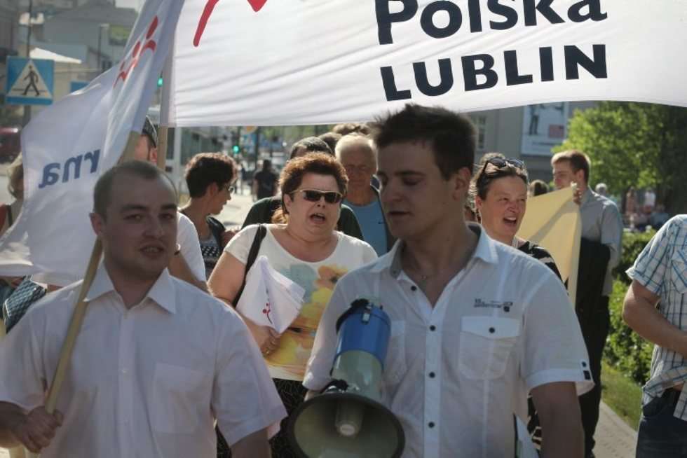  Młodzi Solidarnej Polski przeciwko  (zdjęcie 4) - Autor: Wojciech Nieśpiałowski