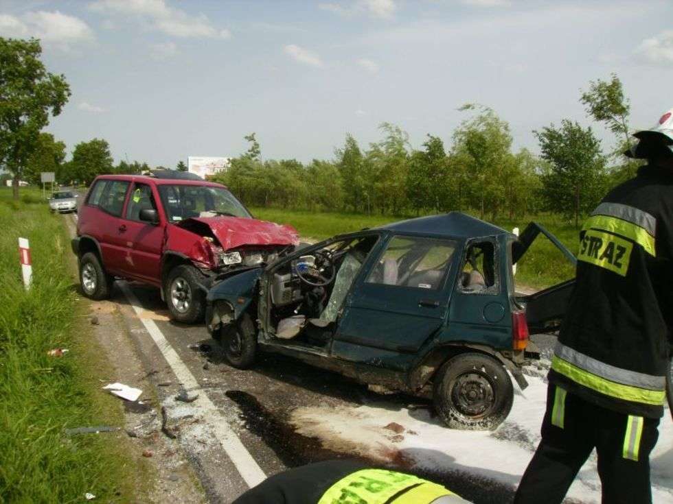  Wypadek w Tomaszowicach (zdjęcie 1) - Autor: Marek Wieczerzak