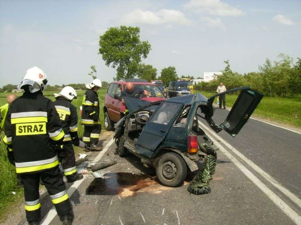  Wypadek w Tomaszowicach (zdjęcie 3) - Autor: Marek Wieczerzak