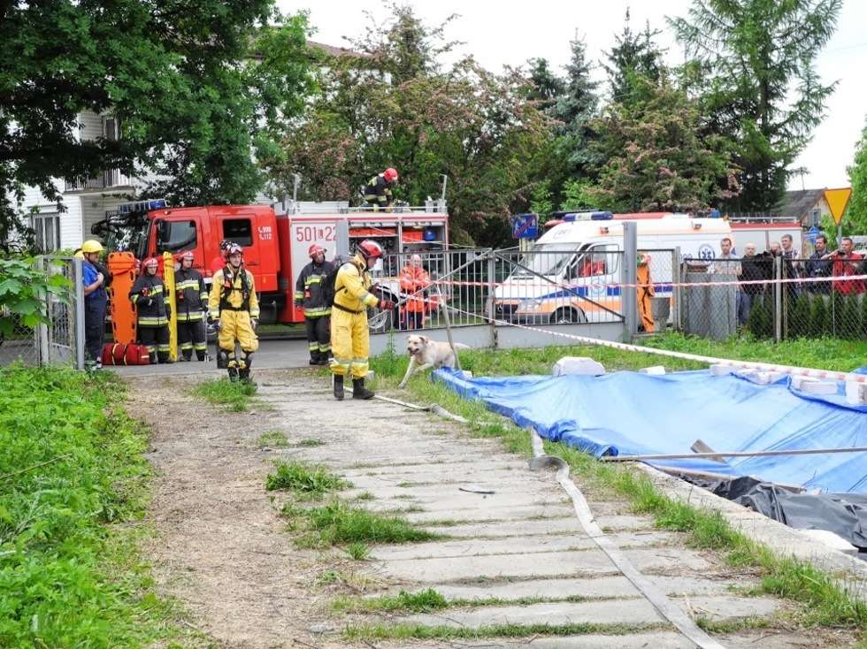  Strażacy ćwiczą na wypadek katastrofy (zdjęcie 10) - Autor: Tomasz Baran / KW PSP Lublin