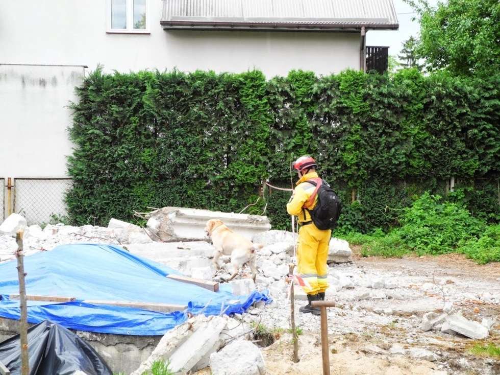  Strażacy ćwiczą na wypadek katastrofy (zdjęcie 12) - Autor: Tomasz Baran / KW PSP Lublin