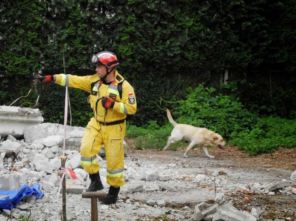  Strażacy ćwiczą na wypadek katastrofy (zdjęcie 13) - Autor: Tomasz Baran / KW PSP Lublin